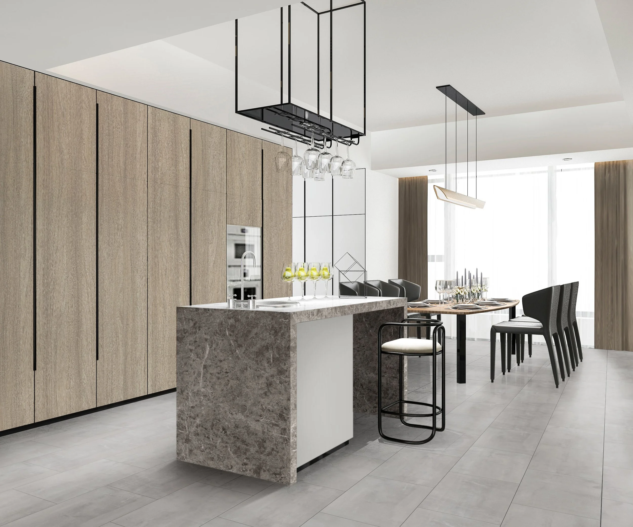 Melamine Faced Particle Board - K022 Satin Blackwood | WOODca